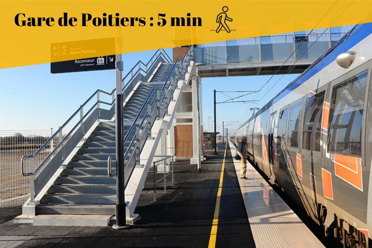 Le Duplex By Goodbnb - Proche Gare - 15Min Futuroscope ปัวติเยร์ ภายนอก รูปภาพ